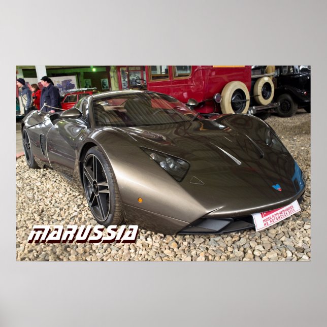 Póster Carro esportivo russo Marussia (Frente)