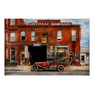Póster Carro - Garagem - Misfit Garage 1922