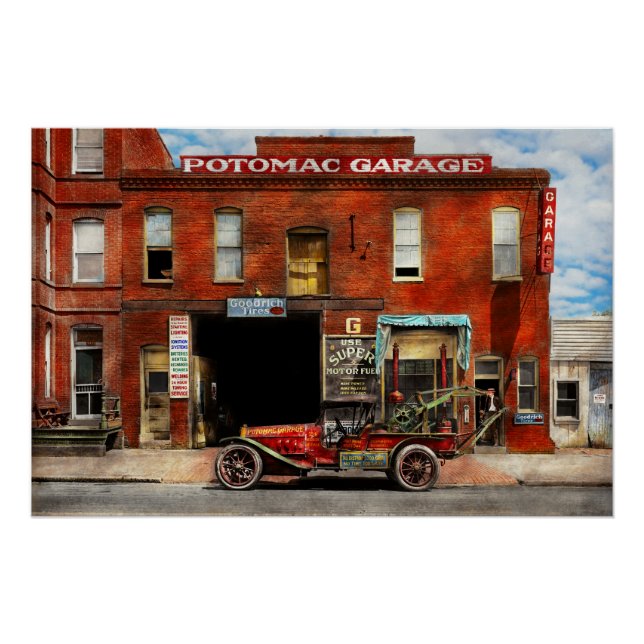 Póster Carro - Garagem - Misfit Garage 1922 (Frente)
