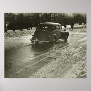 Póster Carro na estrada