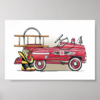 Carro Pedal de Caminhão de Fogo