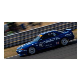 Póster Carro Race Calsonic Nissan Skyline GT-R32