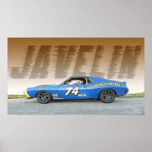 Poster Carro Race Rodoviário AMC Javelin