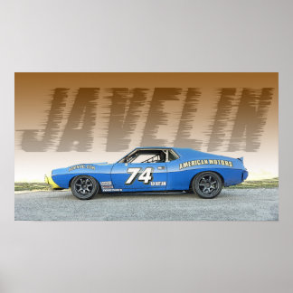 Poster Carro Race Rodoviário AMC Javelin