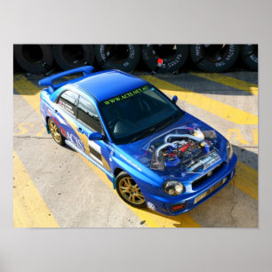 Póster Carro Race WRX