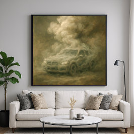 Poster Carro-Tabageiro - Arte de Pintura de Pastel