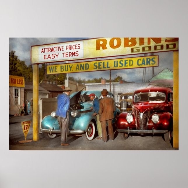 Poster Carro - Usado - O discurso de vendas 1939 (Frente)