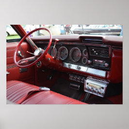 Poster Carro velho com 8 pistas