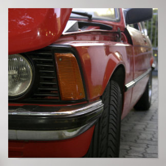 Póster Carro vermelho