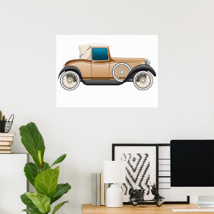 Poster Carro vintage