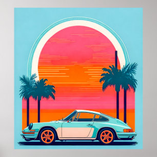Poster Carro vintage
