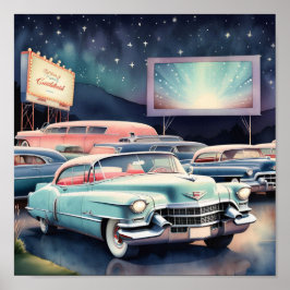 Poster Carro vintage