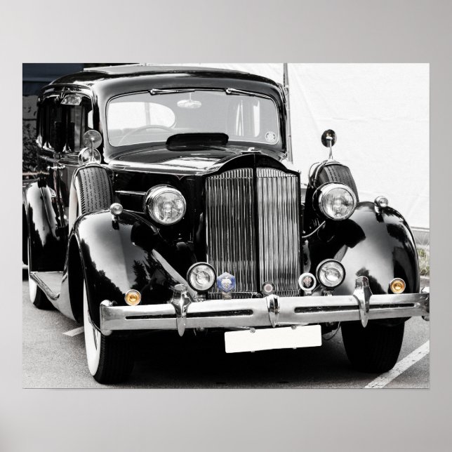 Póster Carro vintage (Frente)