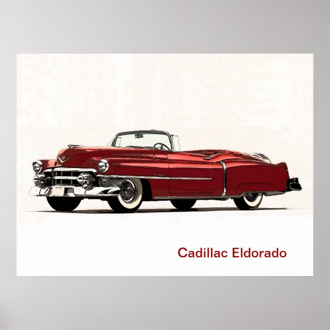 Poster carro vintage (Frente)