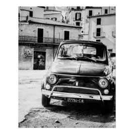 Póster Carro vintage perfeito para Poster | Fiat 500 | It