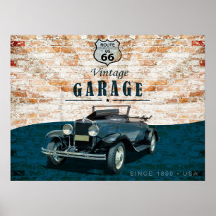 Poster Carro vintage Retroativo