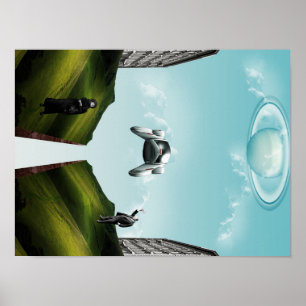 Poster carro voador
