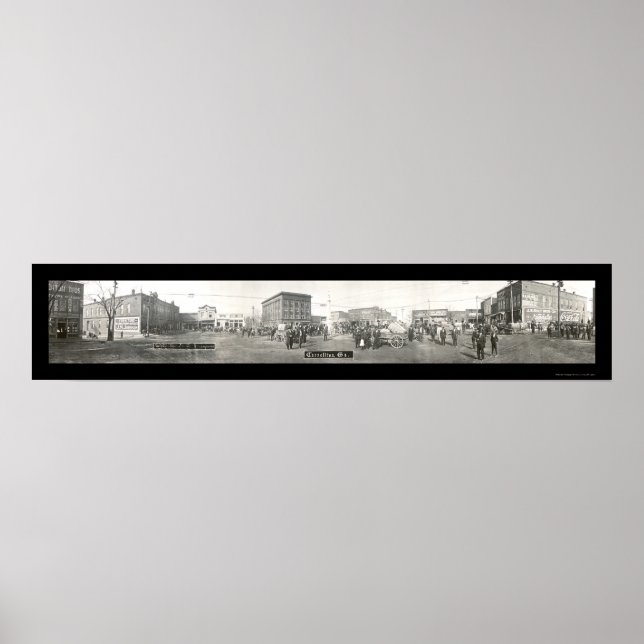 Póster Carrollton, GA Foto 1912 (Frente)