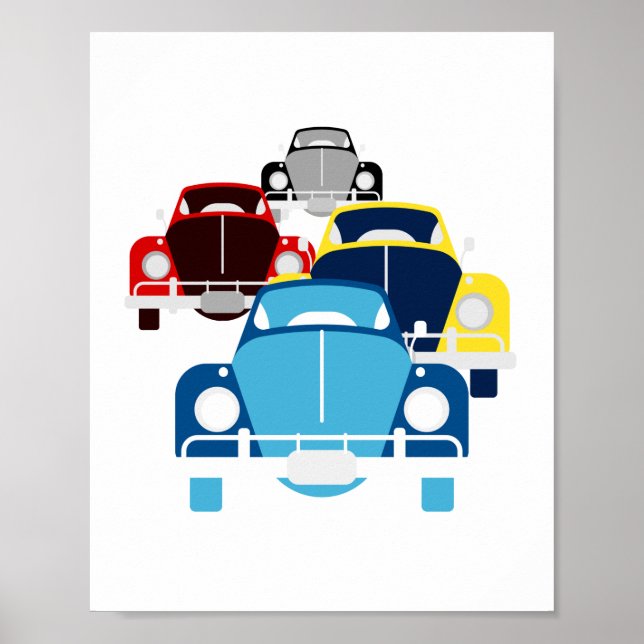 Poster Carros Antigos (Frente)