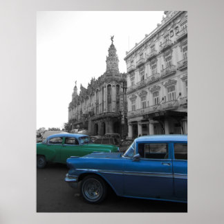 Poster Carros antigos em Havana