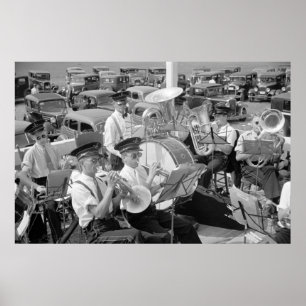 Póster Carros da banda e do clássico, os anos 30