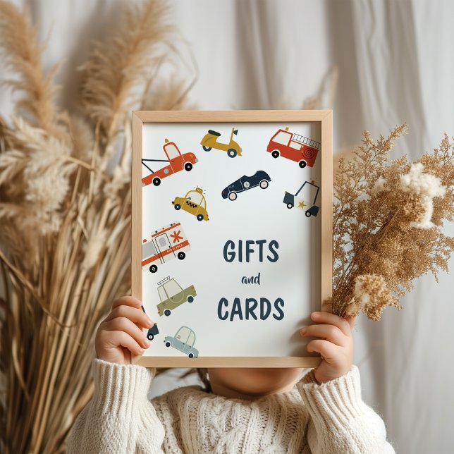 Poster Carros de cidade bonita - Sinal de aniversário (Criador carregado)