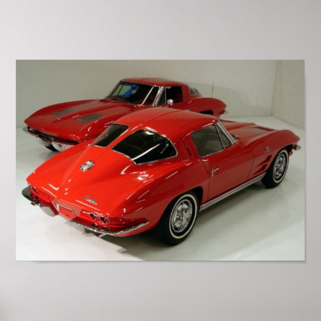 Poster Carros de janela de divisão clássicos (Frente)