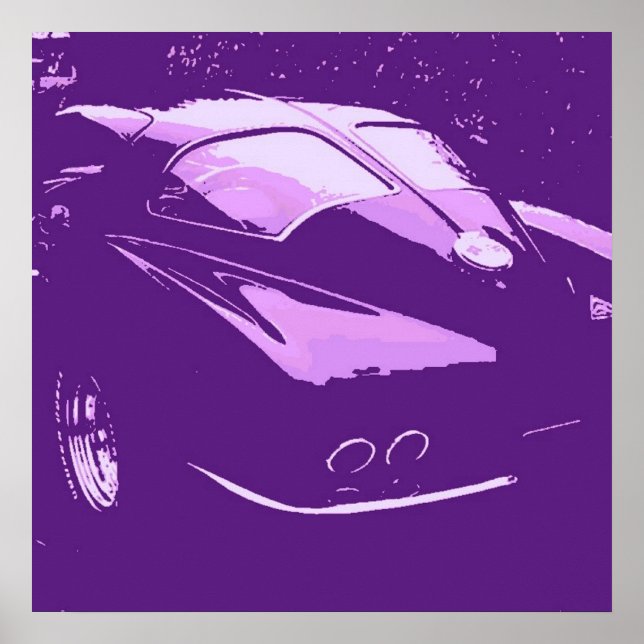 Poster Carros de janela de divisão clássicos (Frente)