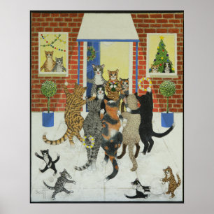 Póster Carros de Natal