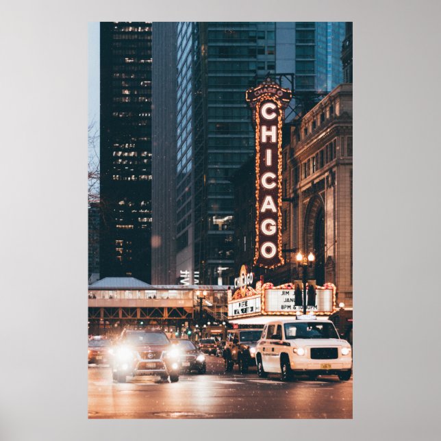 POSTER CARROS PERTO DE EDIFÍCIOS (Frente)