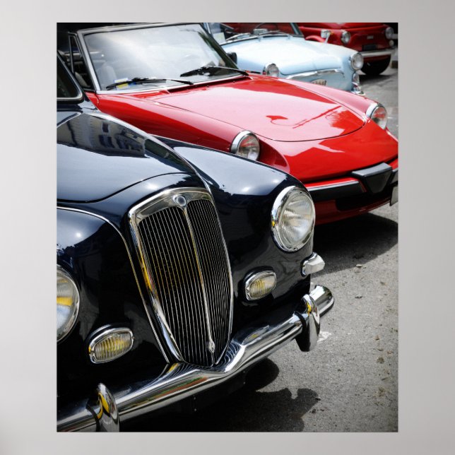 Póster Carros vintage (Frente)