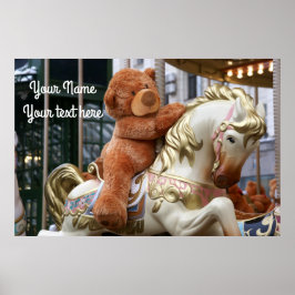 Poster Carrossel com Urso de Teddy