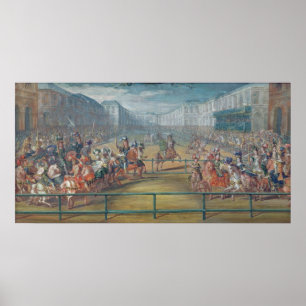 Póster Carrossel de Amazons em 1682