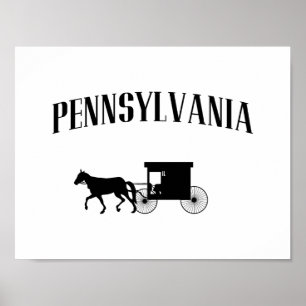 Póster Carruagem Amish da Pensilvânia