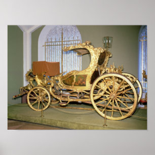 Póster Carruagem da gôndola da imperatriz Catherine II