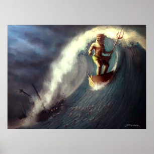 Póster Carruagem de Poseidon