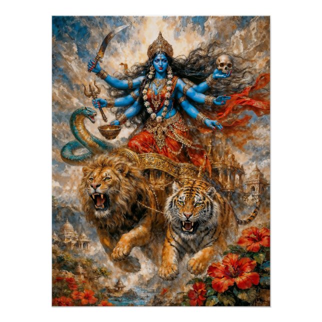 Póster Carruagem Divina Kali (Frente)