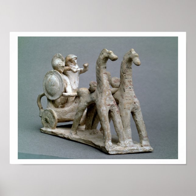 Poster Carruagem e cavalos, do Tumba da Princesa Nefe (Frente)