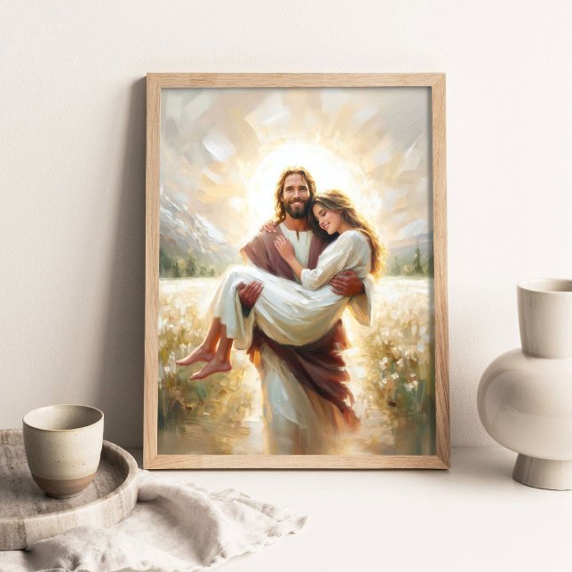 Poster Carry Her Home, Modern Christian Art, Jesus Heals  (Criador carregado)