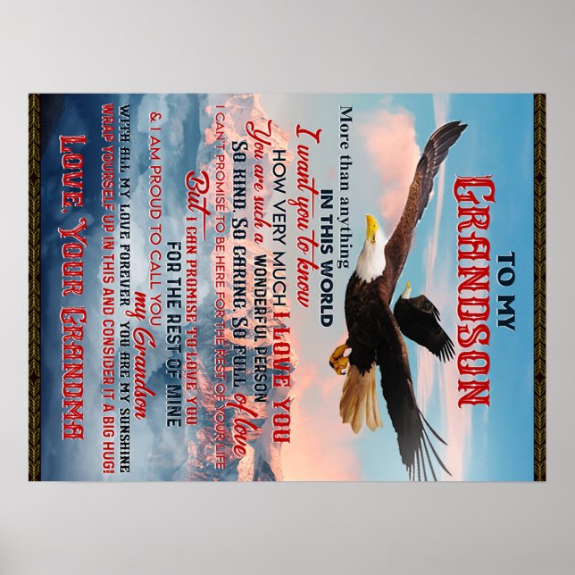 Poster Carta Ao Meu Avô Presente, Amor Menino Dotado Idei (Frente)