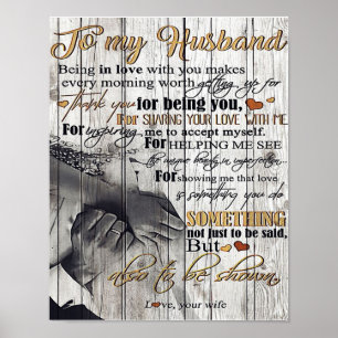Poster Carta Ao Meu Marido, Bonito Cota Presente