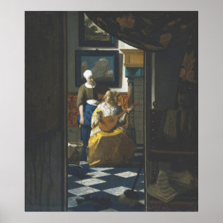 Póster Carta de Amor por Vermeer