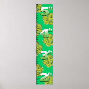 Póster Carta de crescimento do dólar dos EUA