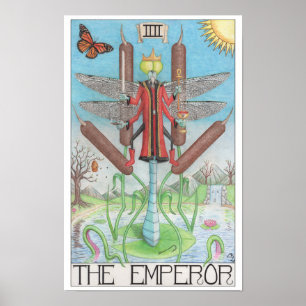 Poster carta de tarot do Imperador