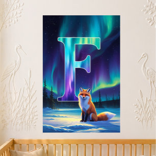 Póster Carta F Viveiro Luzes do Norte   Aurora Boreal