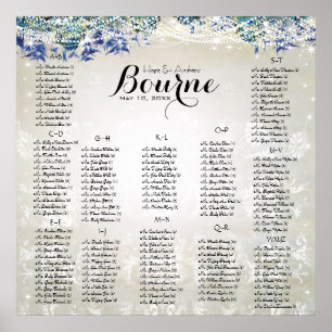 Poster Carta Luxe rústica do assento do marinho rústico