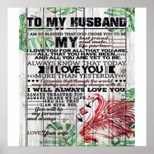 Poster Carta perfeita personalizada   Carta ao meu marido