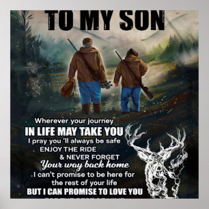 Poster Carta Personalizada Ao Meu Filho Do Pai Em Aberto,