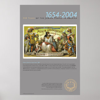 Poster Cartão de Associação Purim, 1881