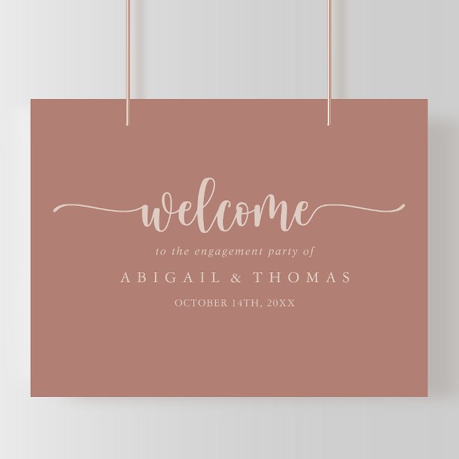 Poster Cartão de Boas-Vindas de Compromisso de Terracota  (Criador carregado)